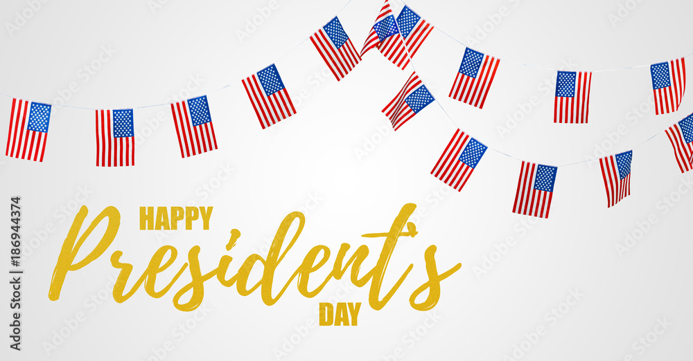 Fototapeta premium happy presidents day