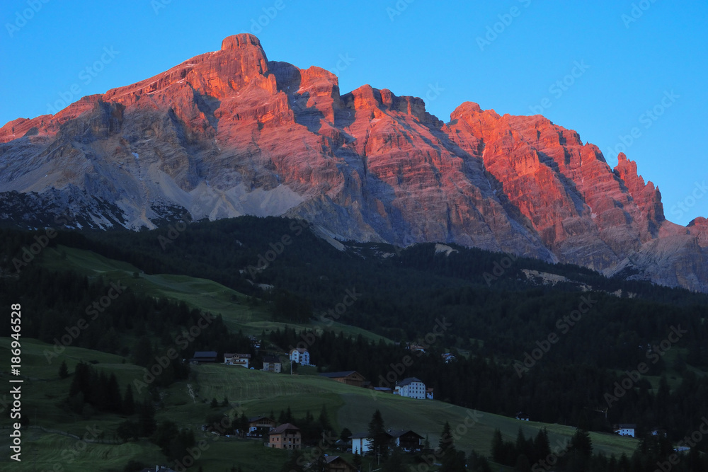 Italy Dolomites La Villa in Badia Piz Cunturines