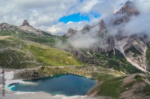 Italy Trentino Dolomites Sesto lake