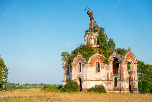 Church of St. Nicholas in Voskresensky-Guryev, village Guryevo, Staritsky district, Tver region, photo