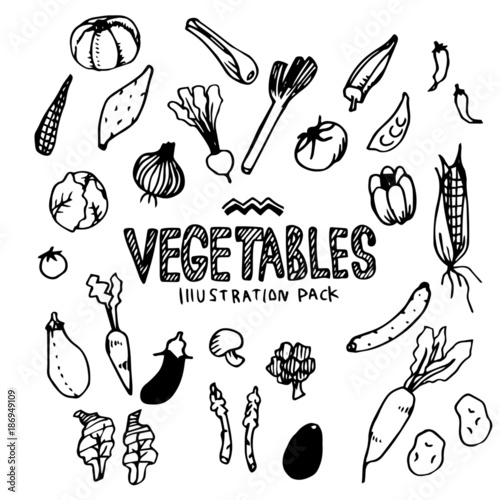 Vegetables Illustration Pack