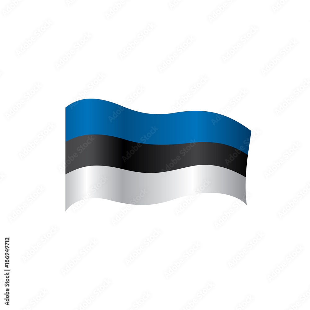 Estonia flag, vector illustration Estonia flag, vector illustration