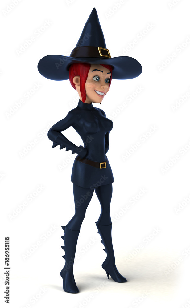 Sexy witch - 3D Illustration