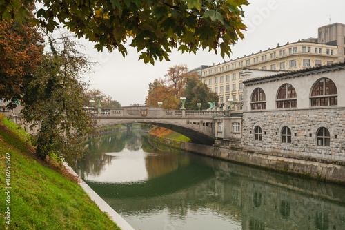 旅、ヨーロッパ、Slovenia, Ljubljana,Ljubljanica river,スロベニア、リュブリャニツア川、Dragon Bridge,龍の橋、