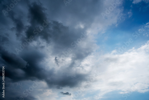 Wallpaper Mural dark storm clouds with background,Dark clouds before a thunder-storm. Torontodigital.ca