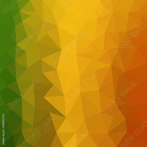 green,yellow ,orange ,poly background. summer triangular background. Geometric background in Origami style with gradient.