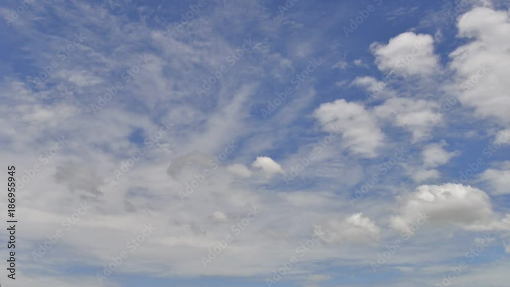 Timelapse of moving clouds and blue sky landscape Timelapse of moving clouds and blue sky landscape