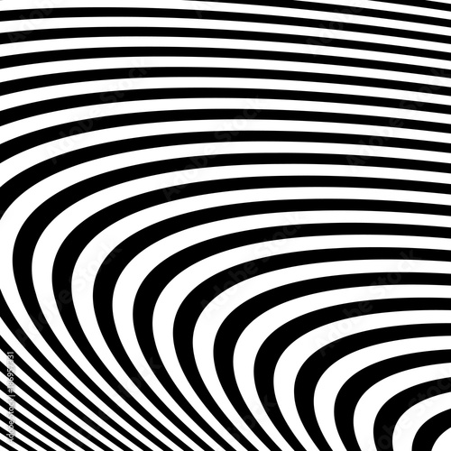 Abstract Black and White Modern Striped Background © Supertrooper