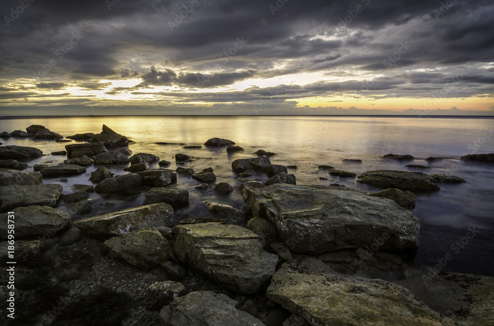 Seascape at sunset Seascape at sunset