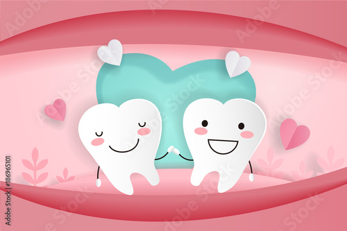 cute cartoon tooth