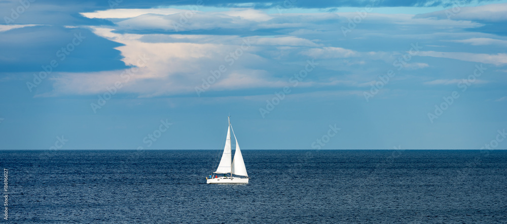 Fototapeta premium Sailing Ship Yacht - Mediterranean Sea