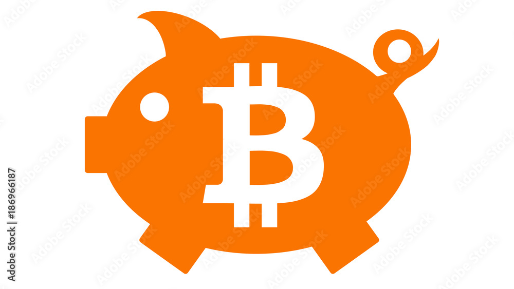 spbs37 SignPiggyBankSmall spbs - piggy bank in orange with bitcoin physical coin symbol - digital currency - mining - block chain - small 16to9 g5789 spbs37 SignPiggyBankSmall spbs - piggy bank in orange with bitcoin physical coin symbol - digital currency - mining - block chain - small 16to9 g5789