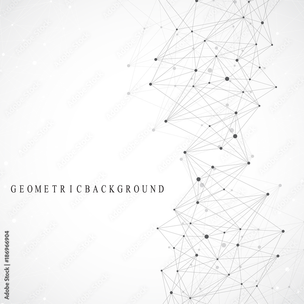 Global network connection. Network and big data visualization background. Global business. Vector Illustration.