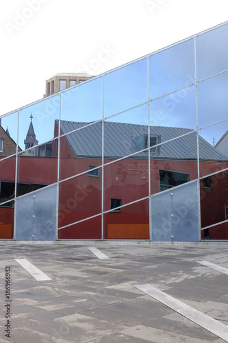 Wallpaper Mural Germany, Aachen, Square, Aachen Fenster, reflection in glass front Torontodigital.ca
