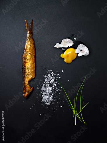 herring and egg