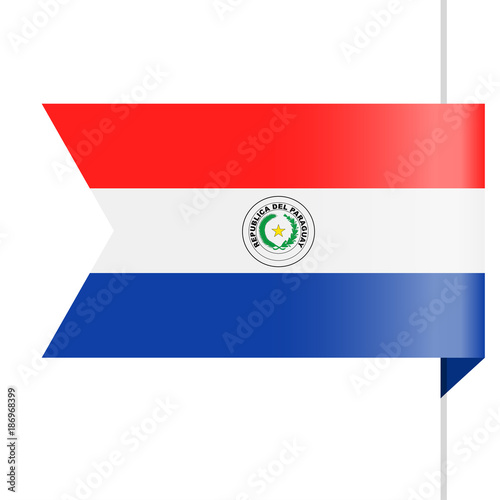 Paraguay Flag Vector Bookmark Icon