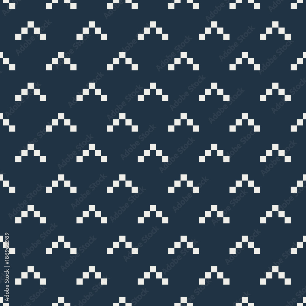 Pixel triangles seamless vector pattern. Geometric repeating background. Pixel triangles seamless vector pattern. Geometric repeating background.