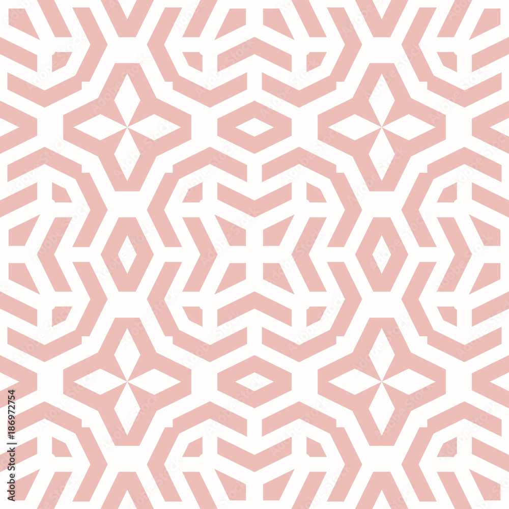 Seamless background for your designs. Modern vector pink and white ornament. Geometric abstract pattern Seamless background for your designs. Modern vector pink and white ornament. Geometric abstract pattern