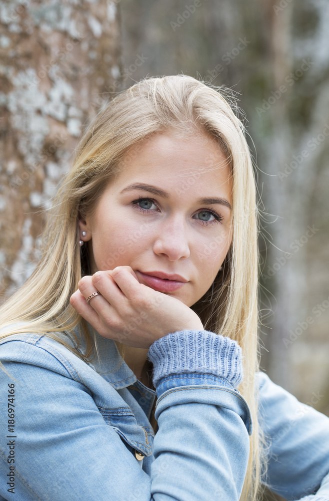 Portrait of pensive teenage girl Portrait of pensive teenage girl