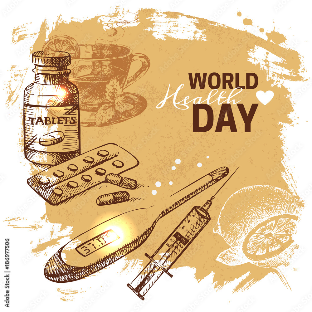 world health day Stock Vector Image & Art - Alamy