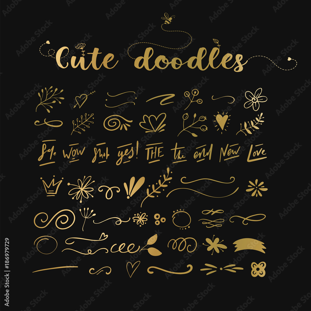 Handdrawn vector doodles. Handdrawn vector doodles.