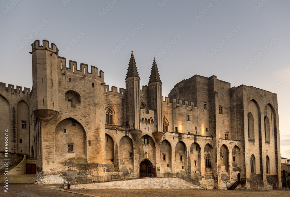 Facade of Palais des Papes, Avignon, France Facade of Palais des Papes, Avignon, France