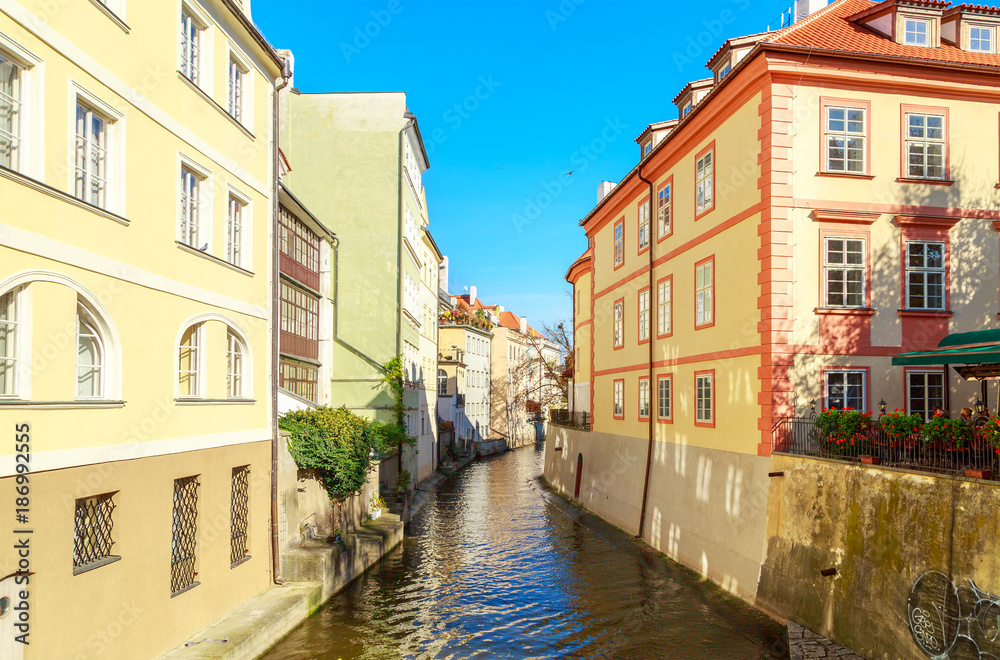 A view of a river Vltava in Prague, Czech republic