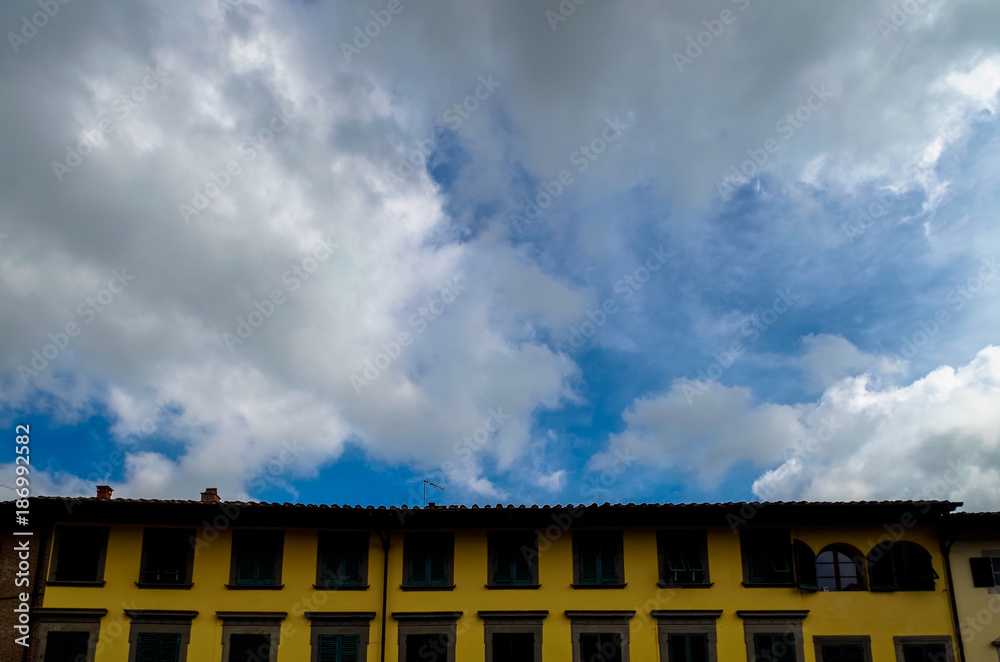 Sky above San Miniato, Province of Pisa, Tuscany, Italy