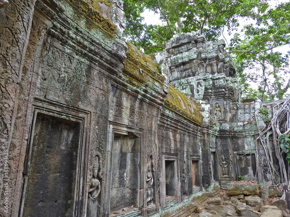 Preah Khan part of Khmer Angkor temple complex 