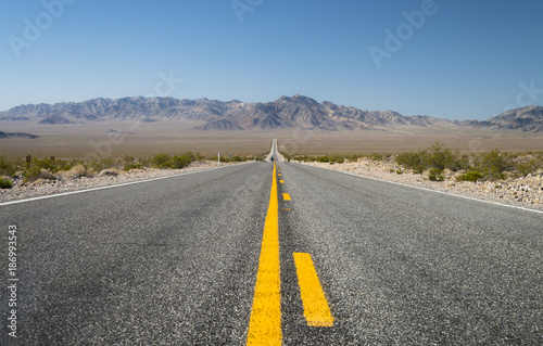 USA, Nevada, direction Beatty, road photo