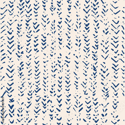 Indigo vector tie dye seamless pattern.