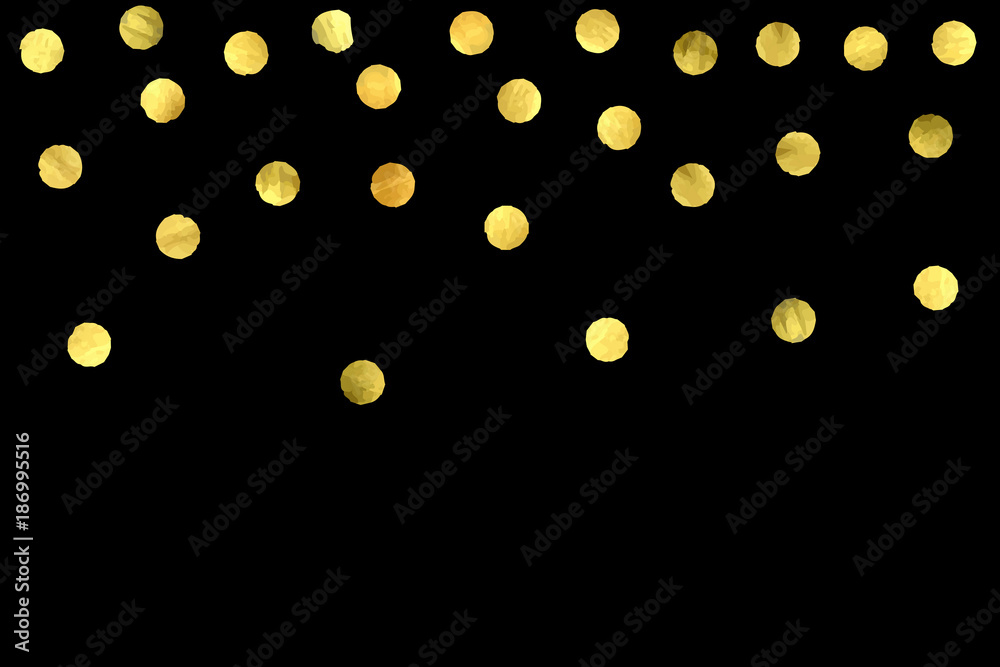 Golden confetti isolated on black background. Golden confetti isolated on black background.