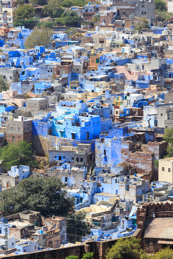 ville bleu de jodhpur au rajasthan