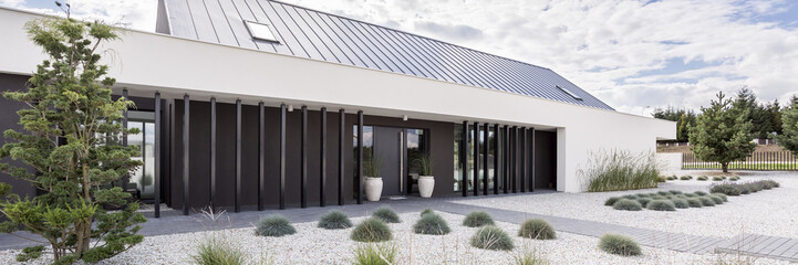 Panorama of modern residence