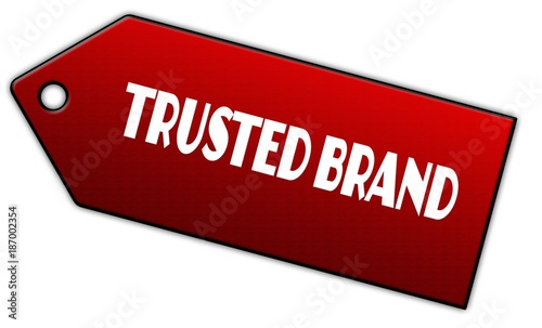Red TRUSTED BRAND label.