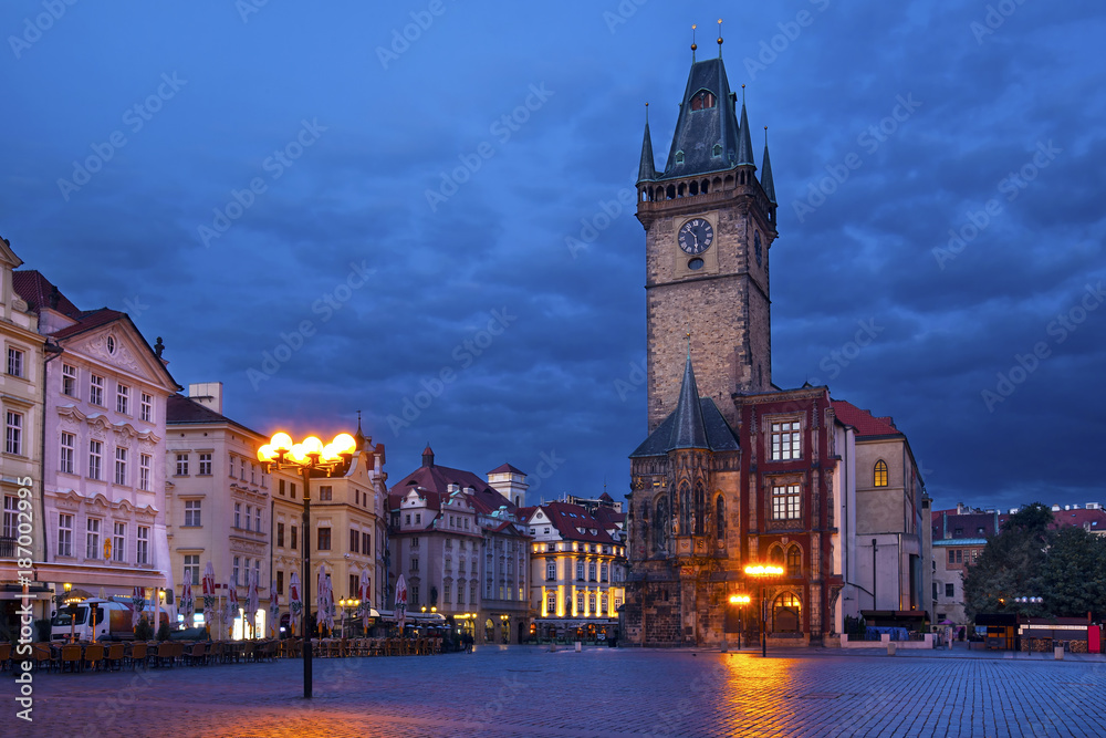 25 Old Town hall in the morning, Prague, Czech Republic