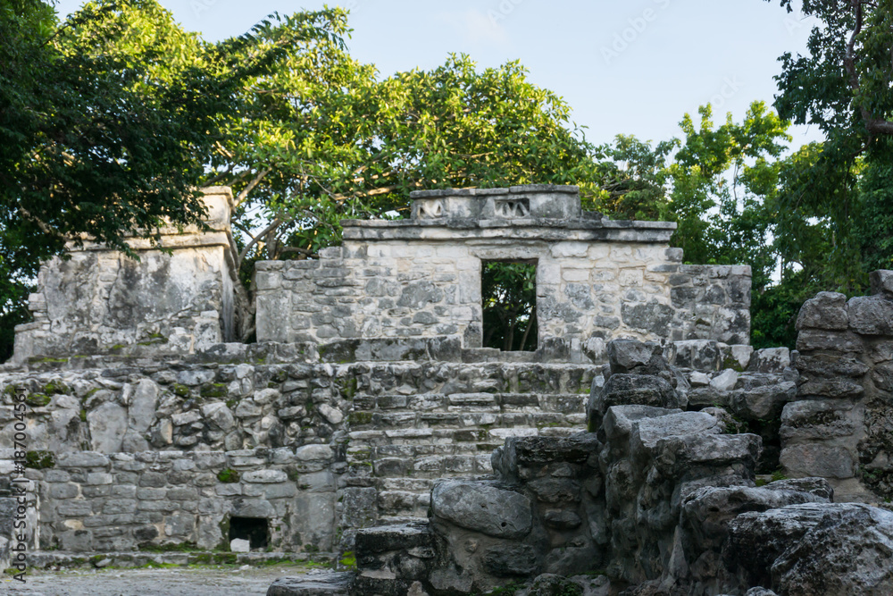 Ancient Mayan buildings