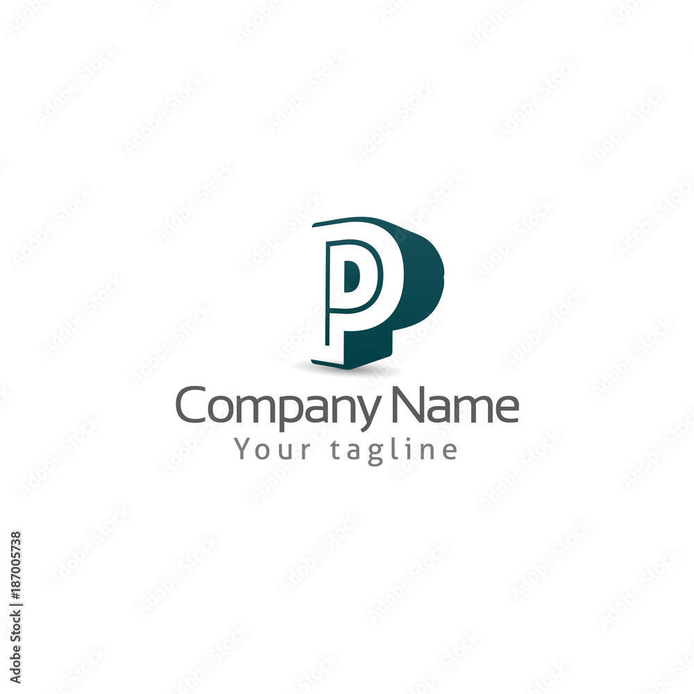 P LETTER LOGO TEMPLATE