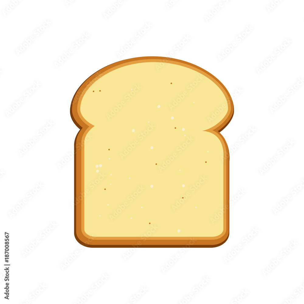 Breakfast concept toast. Slices of toast. Flat design style. Vector illustration Breakfast concept toast. Slices of toast. Flat design style. Vector illustration