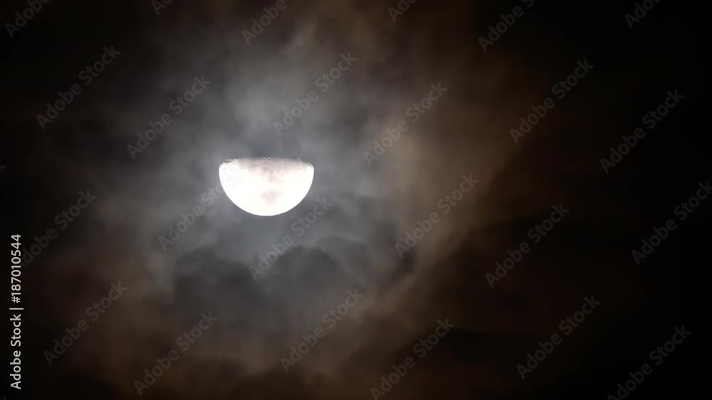 Half Moon Through The Clouds,The Wind Blown in The Terror Night Half Moon Through The Clouds,The Wind Blown in The Terror Night