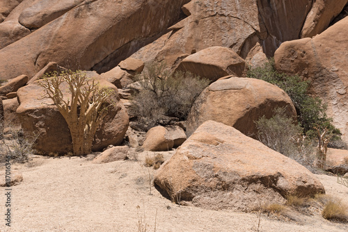 Spitzkoppe group of bald granite peaks in the Namib desert, Namibia