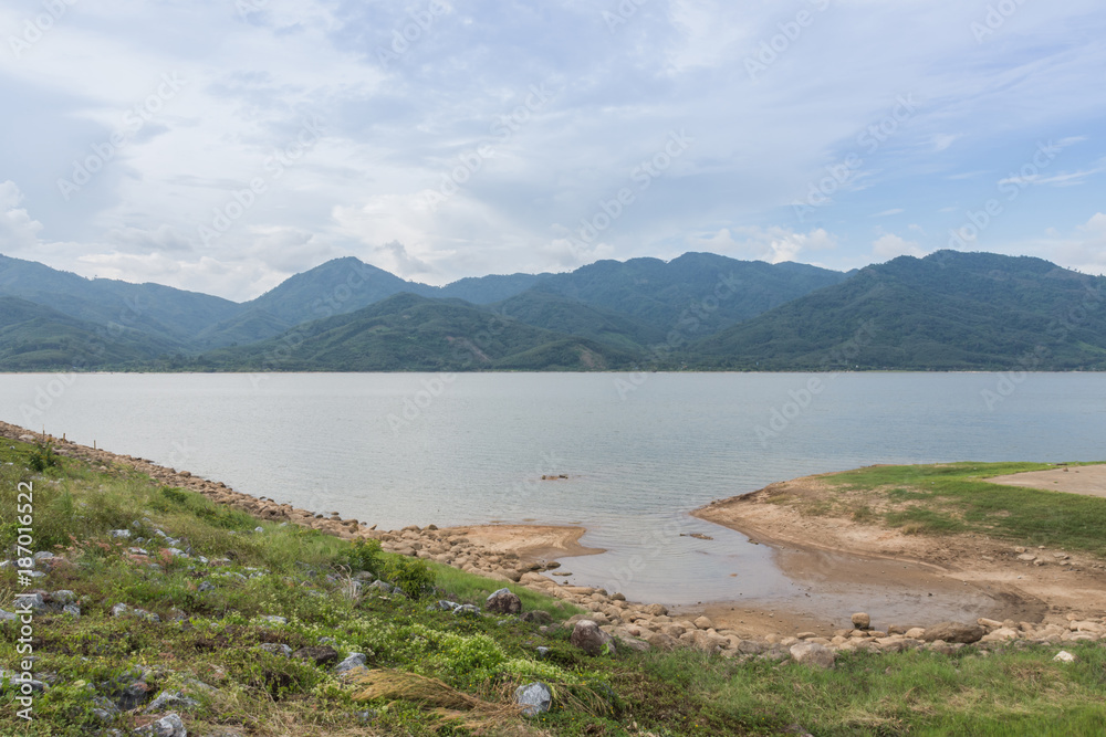 Klong-Din Dang reservoir, Phipun, Nakhon Si Thammarat, Thailand.