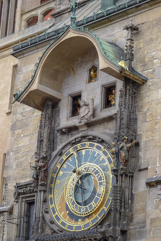 Astronomical Clock in Pargue in Czech Republic