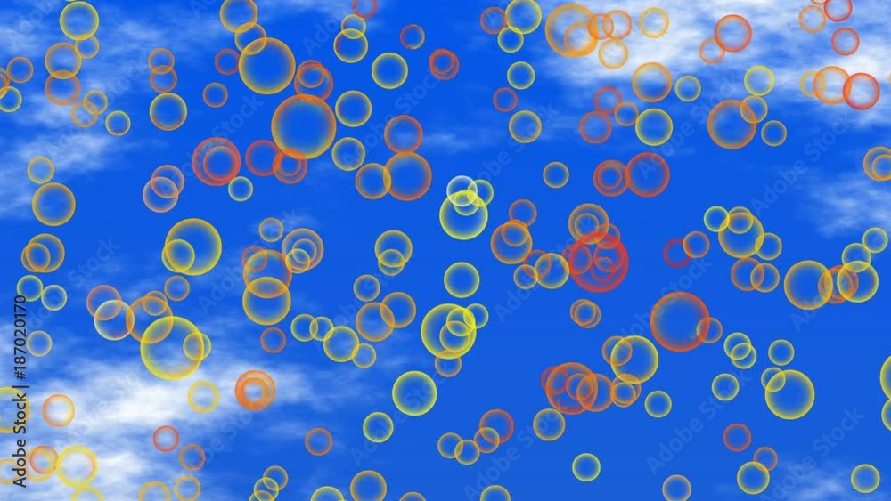 motion of many lifting transparent air bubbles on blue sky
motion of many lifting transparent air bubbles on blue sky