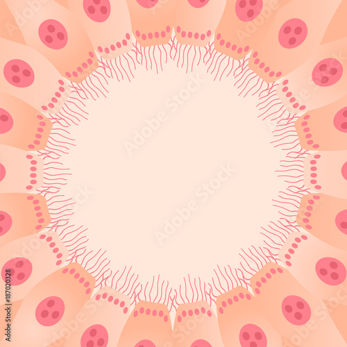 ciliated epithelium medical background