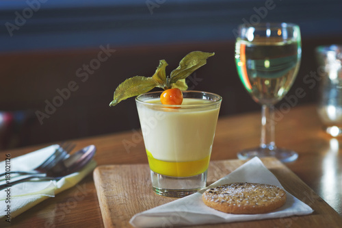 lemon posset dessert photo