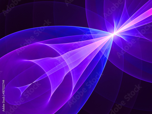 Abstract Bright Organza Background - Fractal Art    