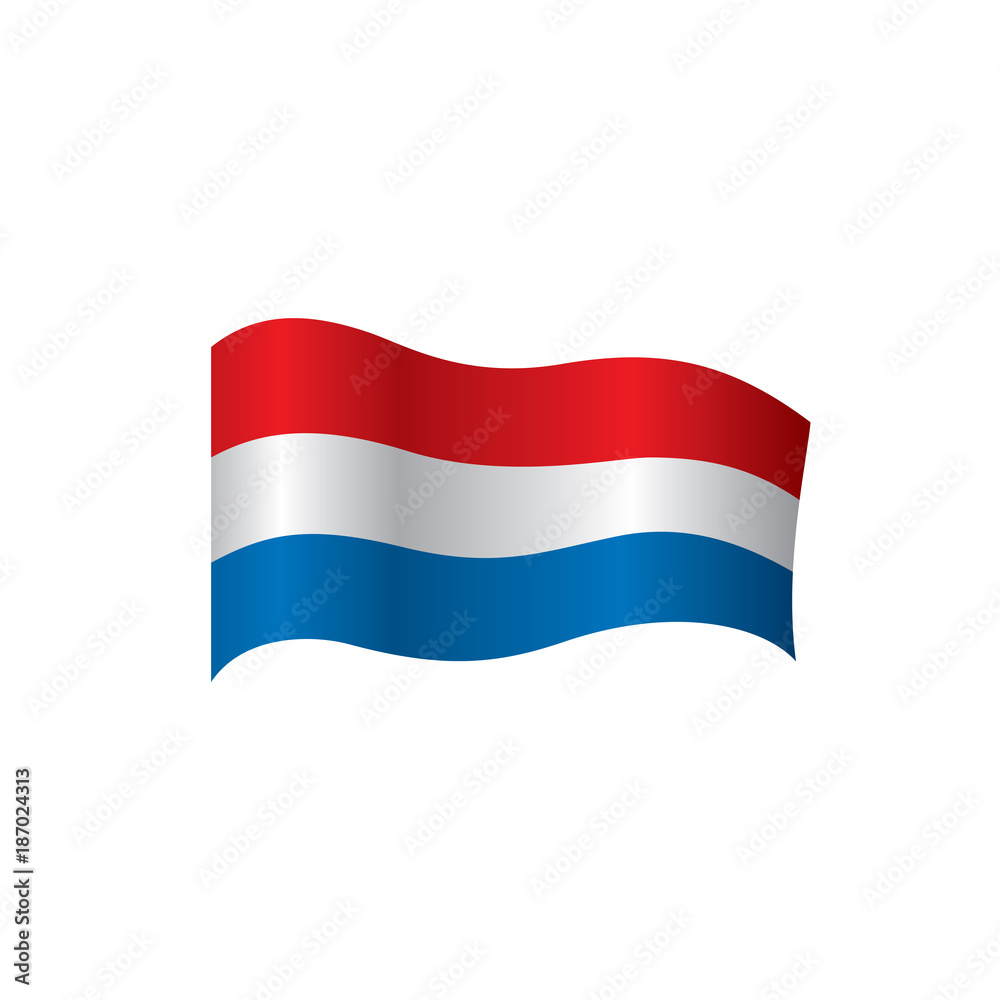 Netherlands flag, vector illustration