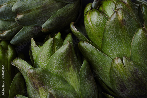 Close Up view of Baby Artichokes