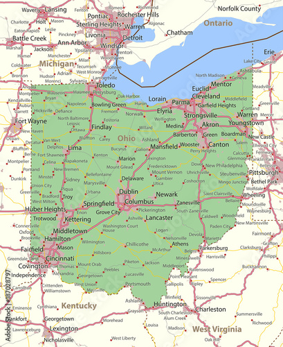 Ohio-US-States-VectorMap-A